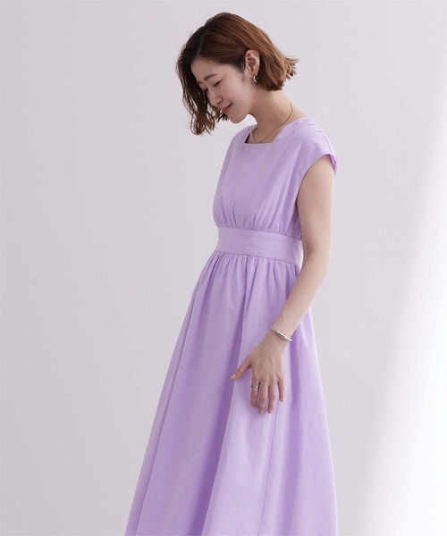 「ur's」 ノースリーブワンピース S ホワイト レディース_画像6