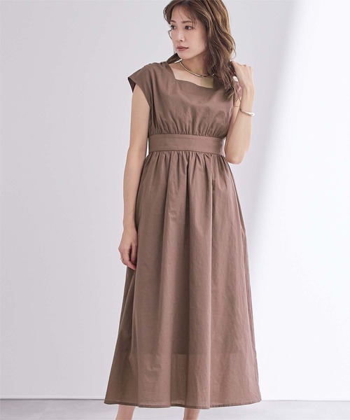 「ur's」 ノースリーブワンピース S ホワイト レディース_画像8