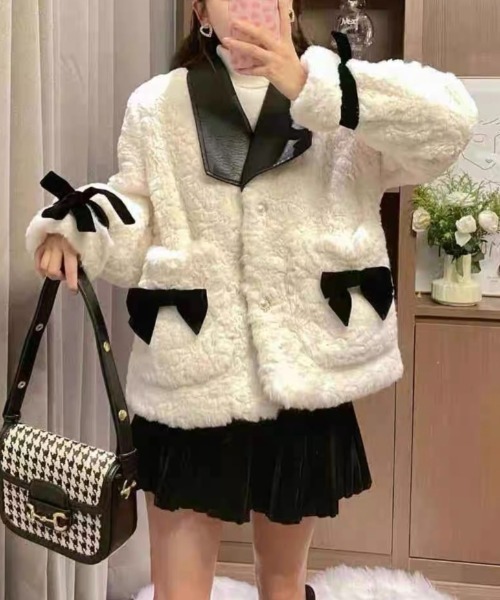 白リアルファーコートのおすすめ人気商品一覧 通販 - Yahoo!ショッピング