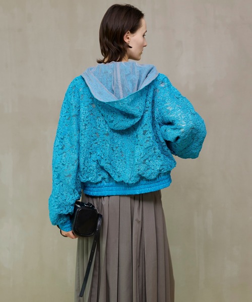 MAISON SPECIAL（メゾンスペシャル） パーカー Hooded lace parka