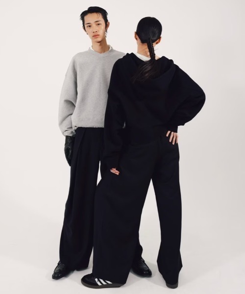 Chikashitsu+（チカシツプラス） トレーナー スウェット 「CS」cropped