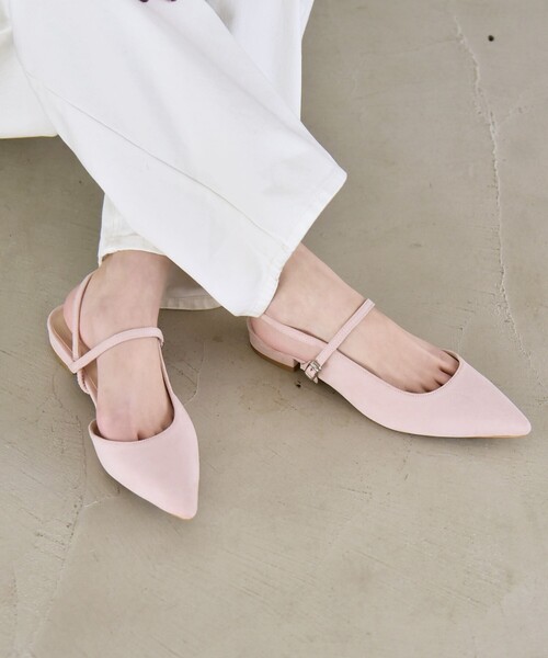 quaranciel パンプス quaranciel: ポインテッド スリングバック