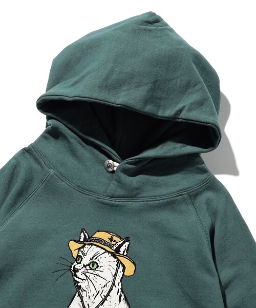 「FREAK'S STORE」 「go slow caravan」プルオーバーパーカー 4 ブラック メンズ_画像4