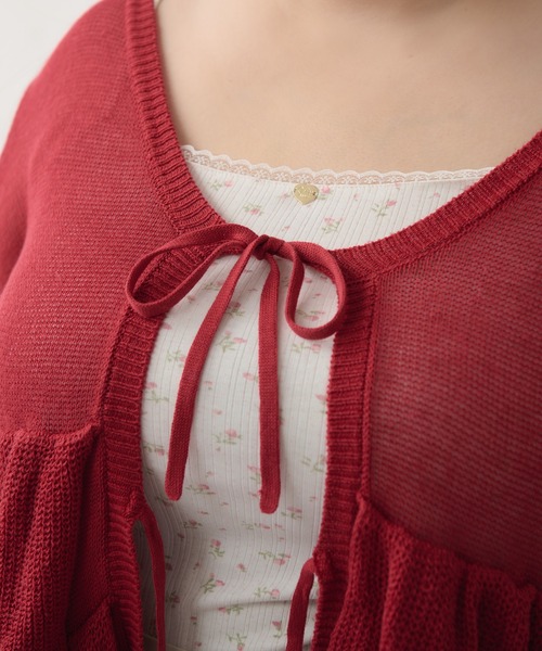 「Louiosy」 ニットカーディガン 4L グリーン系その他 レディース_画像6