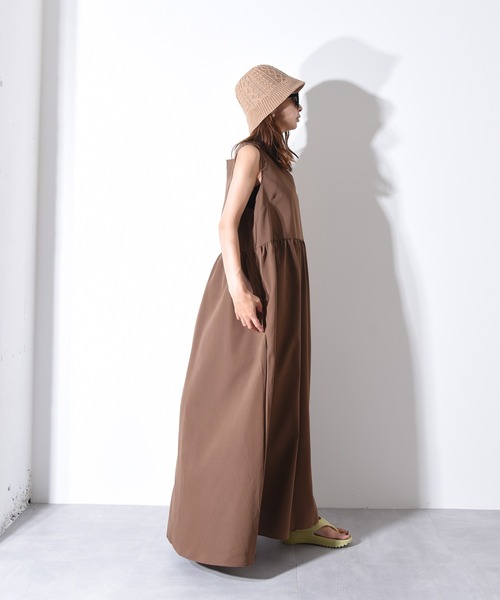 「CALIFORNIA OUTFITTERS」 ノースリーブワンピース FREE ブラウン レディース_画像5