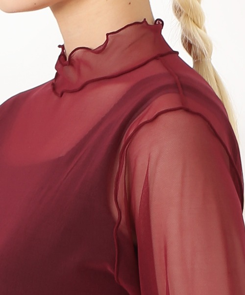 [PUNYUS] трикотажный джемпер с длинным рукавом 3 черный женский 