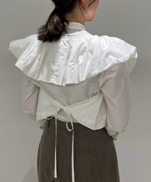 「styling/」 長袖ブラウス FREE ブラック レディース_画像4