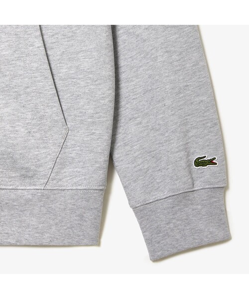 新品未使用 LACOSTE ロゴ刺繍 ジップアップパーカー LACOSTE（ラコステ） ジップアップパーカー 2 グレー メンズ