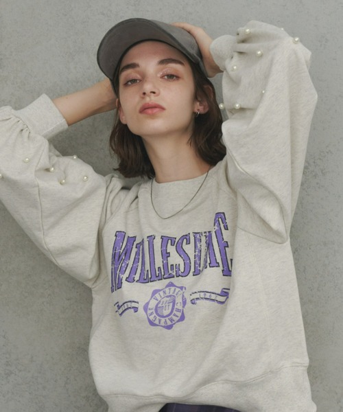 「Unitage」 スウェットカットソー FREE ナチュラル レディース_画像7