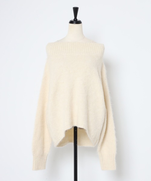 「Bonjour Sagan」 長袖ニット FREE グレー レディースの画像2