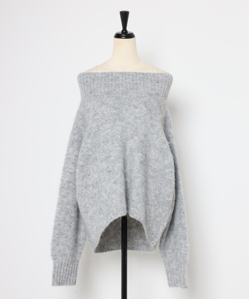 「Bonjour Sagan」 長袖ニット FREE グレー レディースの画像4