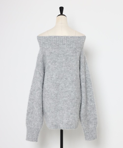 「Bonjour Sagan」 長袖ニット FREE グレー レディースの画像7
