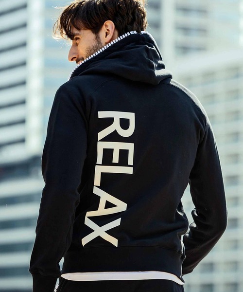 1PIU1UGUALE3 RELAX ジップアップパーカー L グレー メンズ : ZOZOTOWN