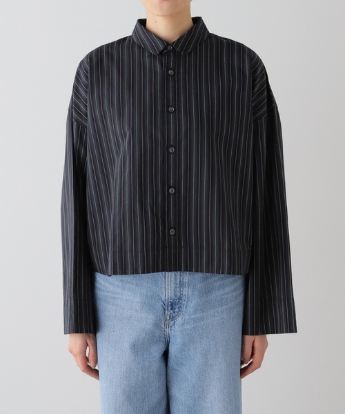 「JOURNAL STANDARD LUXE」 長袖シャツ - ブラック レディース_画像3