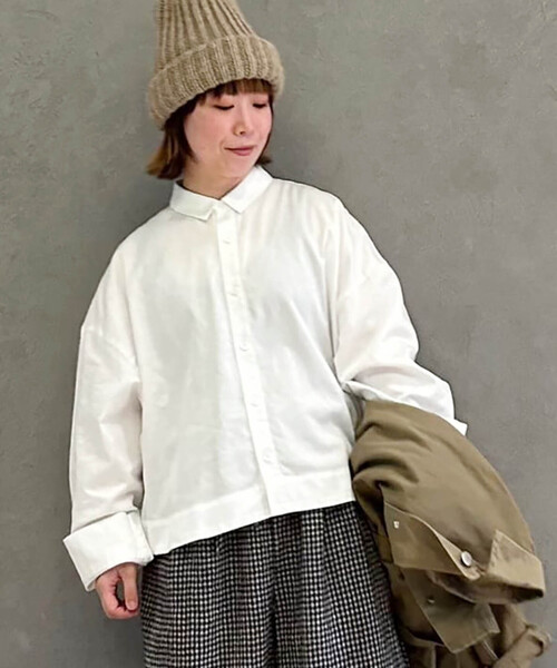 「JOURNAL STANDARD LUXE」 長袖シャツ - ブラック レディース_画像4