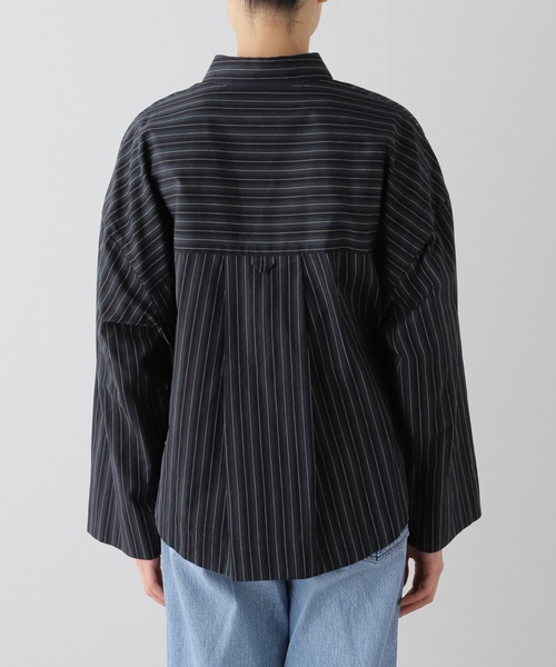 「JOURNAL STANDARD LUXE」 長袖シャツ - ブラック レディース_画像9