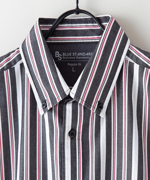 「Blue Standard 」 長袖シャツ MEDIUM ブルー メンズ_画像3