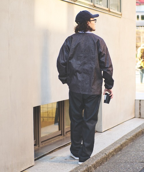 「Franklin Climbing」 デニムジャケット LARGE ブラック メンズ_画像9