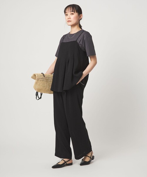 ワイドパンツ パンツ 「size SHORT/TALLあり」シアーエア ワイド パンツ マシンウォッシャブル レディースの画像