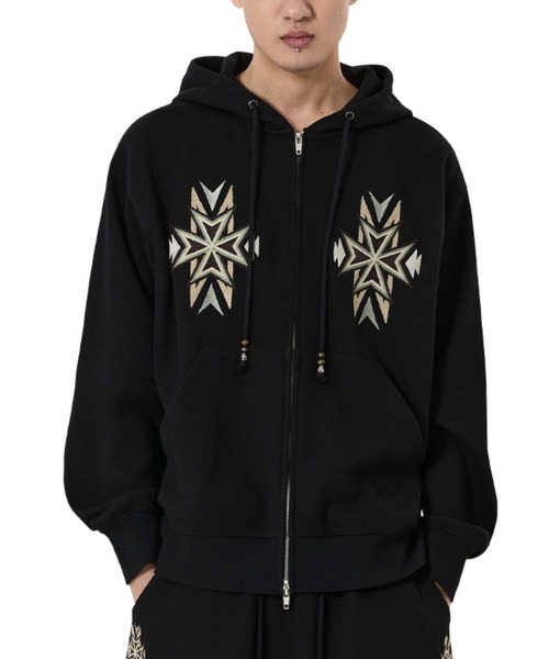 本日発送‼️ OY ジップパーカー OY（オーワイ） パーカー 「OY/オーワイ」CROSS WAFFLE HOODIE ZIP UP
