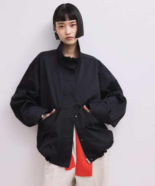 値下げ【新品未使用】アダムエロペ　アウター ADAM ET ROPE'（アダムエロペ） コート アウター 撥水スタンドネック