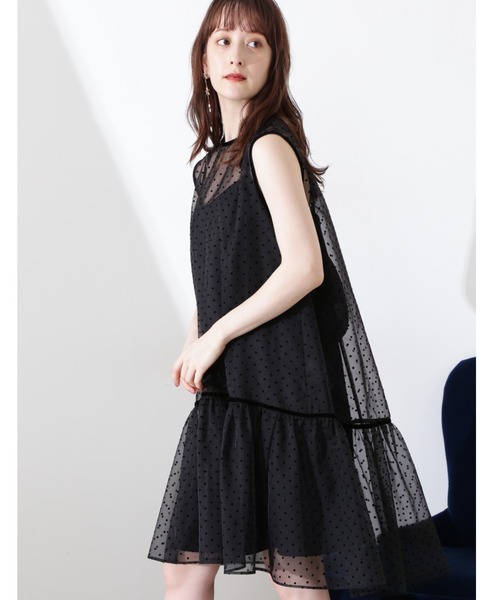 「JILL STUART」 ノースリーブワンピース 0 ピンク レディースの画像
