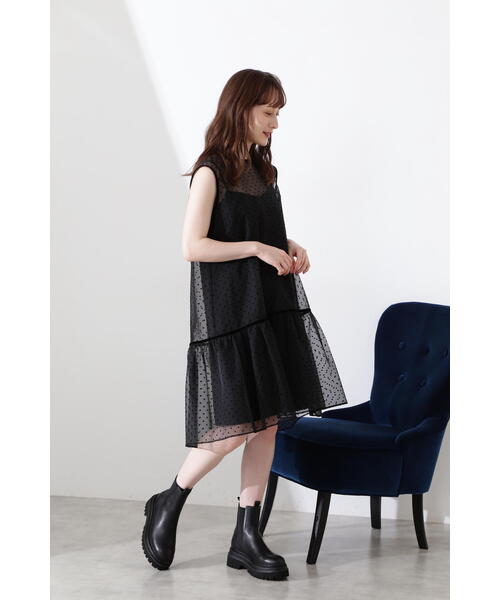 「JILL STUART」 ノースリーブワンピース 0 ピンク レディースの画像