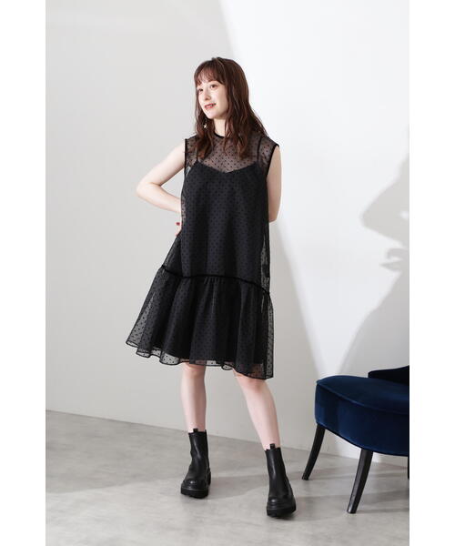 「JILL STUART」 ノースリーブワンピース 0 ピンク レディースの画像
