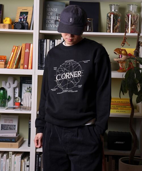 「FFEIN」 スウェットカットソー MEDIUM ブラック メンズ_画像5