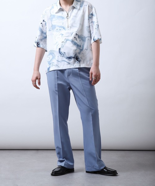 「ZIP FIVE」 スラックス LARGE ネイビー メンズ_画像3