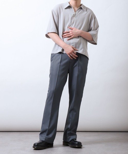 「ZIP FIVE」 スラックス LARGE ネイビー メンズ_画像8
