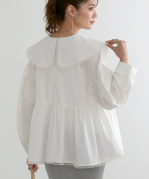 「MERAKI」 長袖ブラウス FREE ブラック レディース_画像4