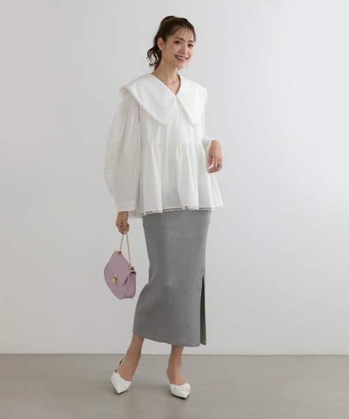 「MERAKI」 長袖ブラウス FREE ブラック レディース_画像6