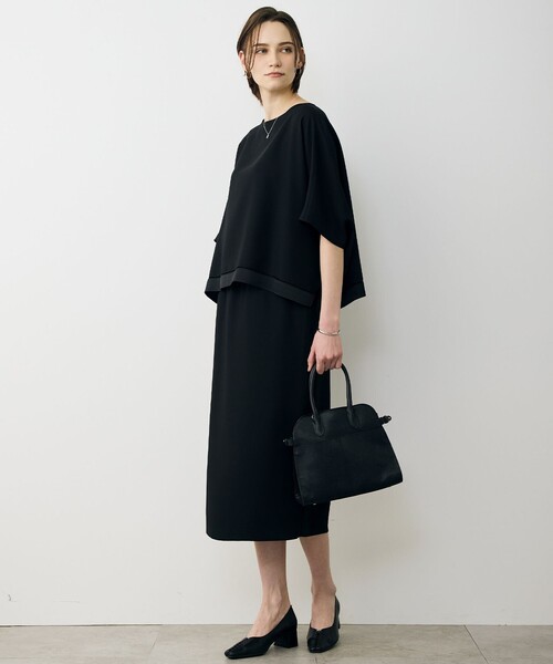 ブラウス シャツ 「WEB限定カラーあり」 FluidBackSatin クロップドブラウス レディース | ICB | 19