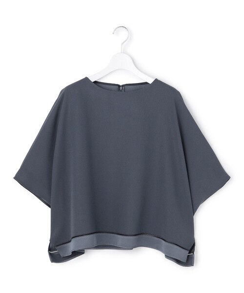 ブラウス シャツ 「WEB限定カラーあり」 FluidBackSatin クロップドブラウス レディース | ICB | 20