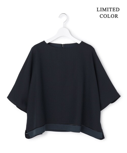 ブラウス シャツ 「WEB限定カラーあり」 FluidBackSatin クロップドブラウス レディース | ICB | 22