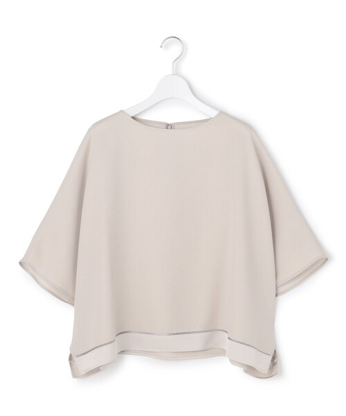 ブラウス シャツ 「WEB限定カラーあり」 FluidBackSatin クロップドブラウス レディース | ICB | 23