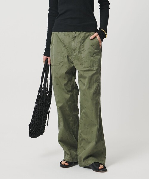 極美品✨️24SS　￥6.9万　デパリエ　コットンエンブロイダリーパンツ　黒 エンブロイダリーレース ワイドパンツ（1252PK09） | COMME CA
