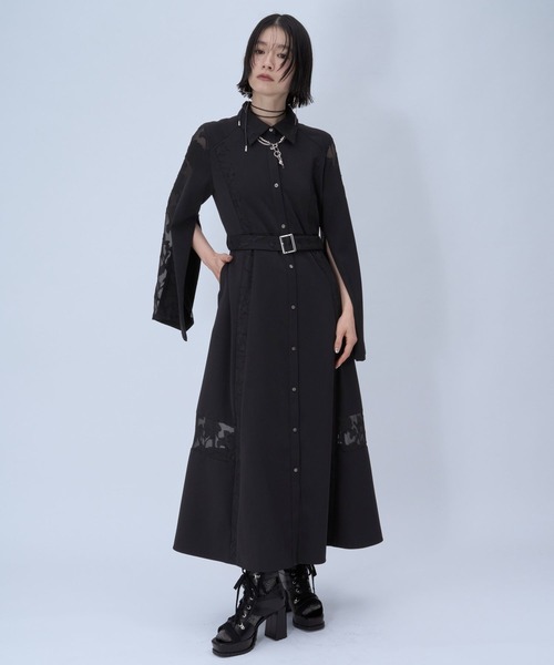2wayジャケットワンピース HARE HARE（ハレ） ワンピース 2WAYソデアキシアージャガードワンピース