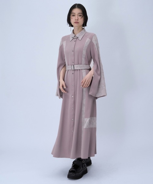 2wayジャケットワンピース HARE HARE（ハレ） ワンピース 2WAYソデアキシアージャガードワンピース