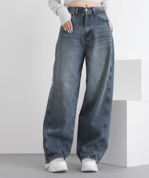 「DearMyLoveRose」 「.WORKS」デニムパンツ SMALL インディゴブルー レディース_画像7