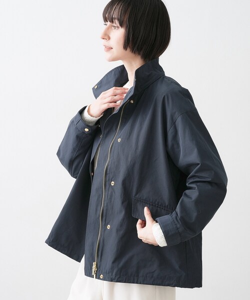 フーディー ブルゾン 撥水 Dessin（デッサン） ブルゾン アウター 「撥水/2WAY」フーディー