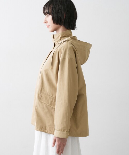 【まんまるページ】フーディー ブルゾン 撥水 Dessin（デッサン） ブルゾン アウター 「撥水/2WAY」フーディー