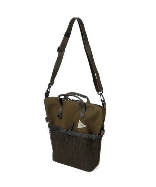 and wander（アンドワンダー） ショルダーバッグ PE/CO 2way bag
