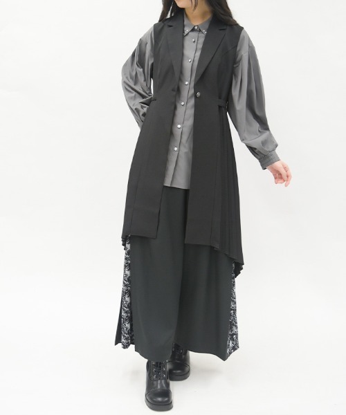 アクシーズ　ベスト　ジレ axes femme（アクシーズ ファム） ベスト ジレ W釦フィッシュテール