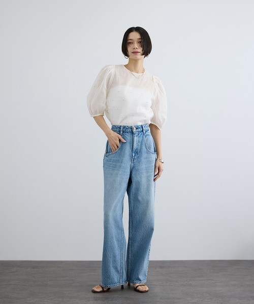 SALON adam et rope'（サロン アダム エ ロペ） ブラウス シャツ 半袖
