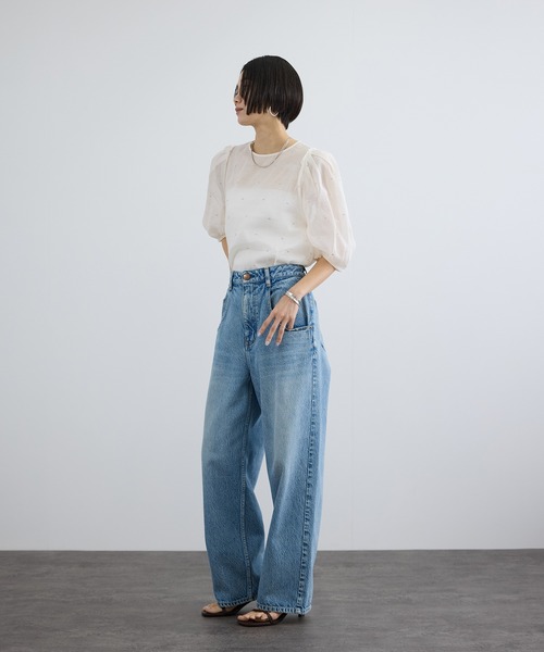 SALON adam et rope'（サロン アダム エ ロペ） ブラウス シャツ 半袖