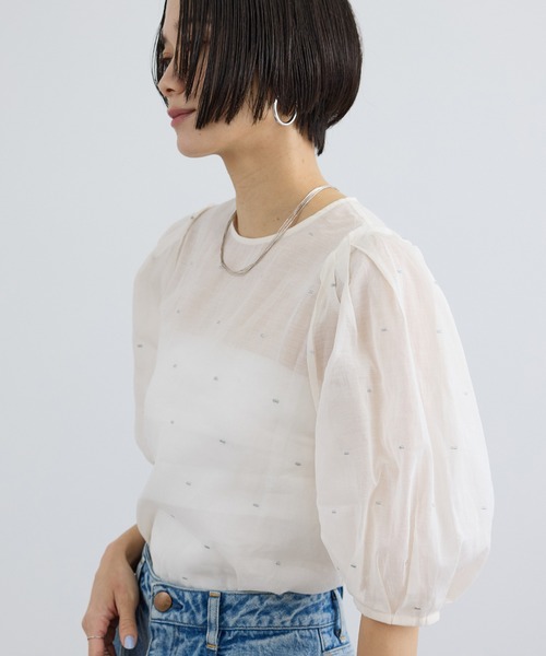 SALON adam et rope'（サロン アダム エ ロペ） ブラウス シャツ 半袖