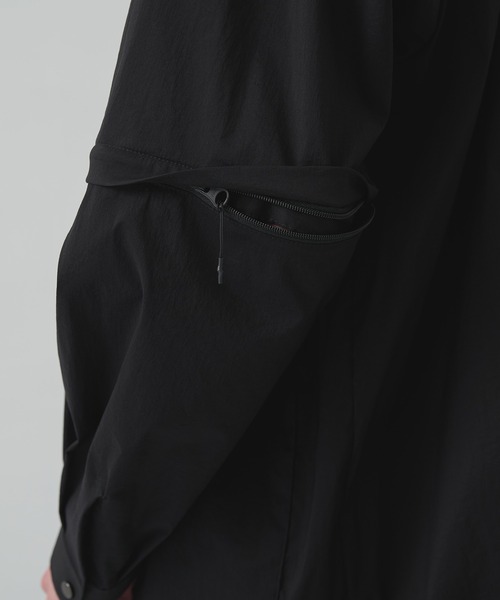 シャツ 「White Mountaineering / ホワイトマウンテニアリング」ZIP OFF LAYERED SHIRT メンズの画像
