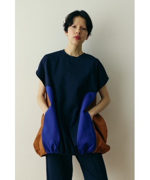 トップス HeRIN.CYE Egg tops BLK FREE HeRIN.CYE tシャツ Docking egg tops ドッキングエッグトップス